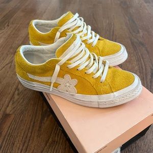 CONVERSE Golf La Fleur One Star, OX Solar/Power Yellow/White. Wom.6/Men's 4.